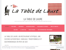 Tablet Screenshot of latabledelaure.com